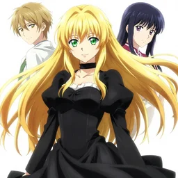victorique de blois anime girl gosick super detailed green eyes green eyes green eyes green eyes black dress black dress black dress black dress blonde hair by greg rutkowski makoto shinkai aramaki shinji artgerm, cushart krenz key art feminine award winning smile haruko ichikawa, kyoto animation, square enix makoto shinkai ultrahd