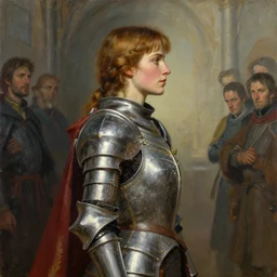 side profile painted portrait of imogen poots as gwent paladin, by thomas blackshear, craig mullins, greg manchess, raymond swanland, anders zorn, by bayard wu, huang guangjian, greg rutkowski, jesper ejsing