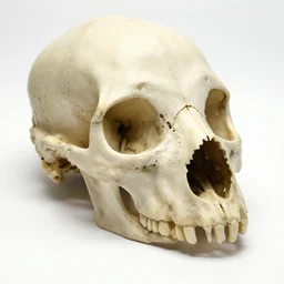 human bird skull
