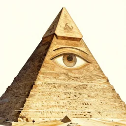 pyramid with the all - seeing eye by alphonse mucha