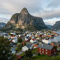 a Norwegian city, artstation, 4k,