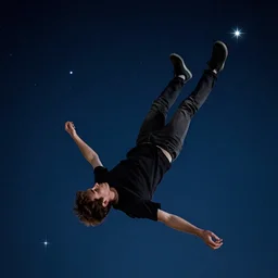 a guy falling of the stars with his breaking arm
