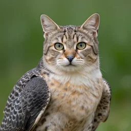 a falcon - cat - hybrid, animal photography