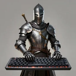 a knight called keyboard warrior