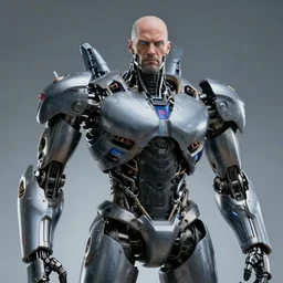 a photo of franky the cyborg, hyper realistic face, cinematic, long shot, hyper deatiled, 8 k resolution, sharp lends, wide lens