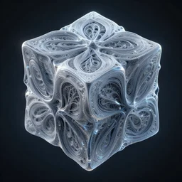 an concept art of the 4 d cube dimension, beautiful fractal, intricate details, liquid shape, detailed lines, artstation, epic background, reshift 3 d, houdini, daily render