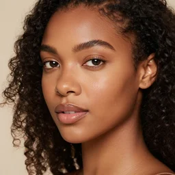 a beautiful woman, bright melanin, warm lighting, 8 k