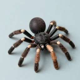 a spider made of doll parts
