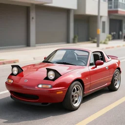 mazda miata drink choccy milk