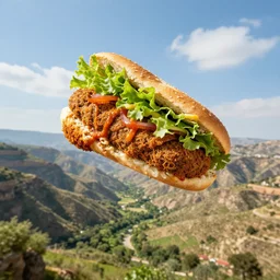 flying falafel floating through the valley