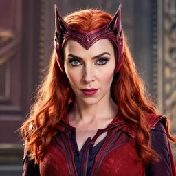 a potrait of peter maffay as scarlet witch, fine details, radiant highlights, realistic shaded lighting poster by ilya kuvshinov, katsuhiro, artgerm, jeremy lipkin, michael garmash, nixeu, unreal engine 5, radiant light, detailed and intricate environment