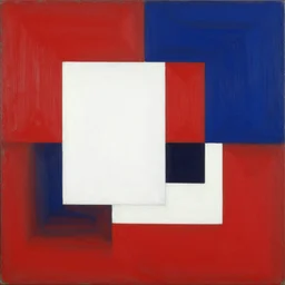 stealing top secret documents, colors red, white, dark blue, abstract oil painting by lecorbusier