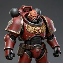portrait of warhammer 40k 40000 space marine sergeant, realistic, artstation