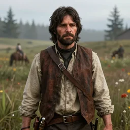 Film still of Frodo Baggins, from Red Dead Redemption 2 (2018 video game)