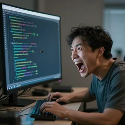 A bug was found in the code, programmer screaming