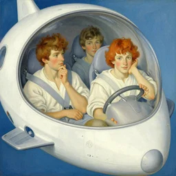 attractive men in spaceship, painting by gaston bussiere, craig mullins, greg rutkowski, alphonse mucha