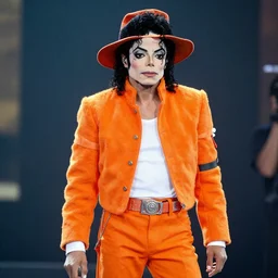 michael jackson dressed as big orange, citric