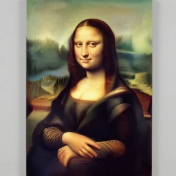 a painting of the Mona Lisa as a monkey