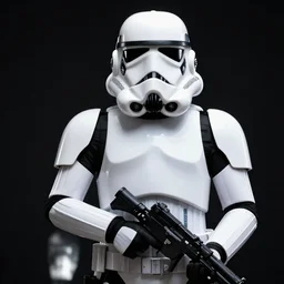 A Portrait of A Stormtrooper, 8k, Studio Lighting, Black Background