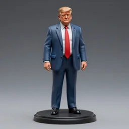 80mm resin detailed miniature of Donald Trump, Product Introduction Photos, 4K, Full body