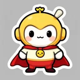cute miss mascot grotadmorv grotadmorv muk super hero sticker art, cronobreaker, beeple game icon