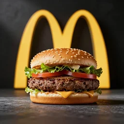 the new hamburger from mcdonalds, ad photo