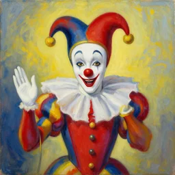 Paintings inspired by Gerald Brom's Harlequin