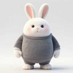 Big Chungus as a humanoid rabbit