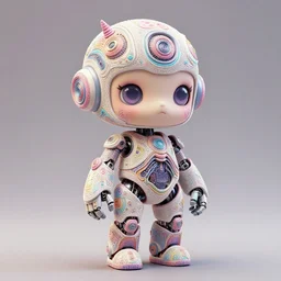 intricate highly detailed a cute android full body portrait, high resolution uhd hyper realistic hyperdetailed 8 k pastel paint pour by peter mohrbacher