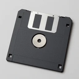 a photo of a floppy diskette 1. 4 4 mb