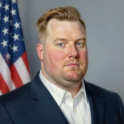 presidential hank hill, portrait, realistic, painting