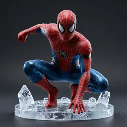 spiderman frozen in carbonite, inspired by star war