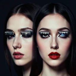 razor sharp faces, surrealism