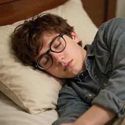 nerd taking a nap caught in 4 k