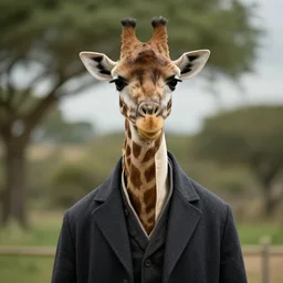 benedict cumberbatch as a giraffe