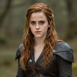 emma watson portrait as a dnd character fantasy art.