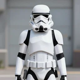 beautiful anime girl in a stormtrooper costume