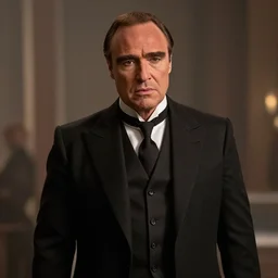 film still of vito corleone as Star-Lord from guardians of the galaxy, 4k, insanely detailed, portrait