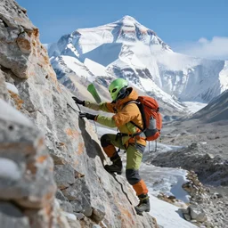 aliens climbing mount everest,