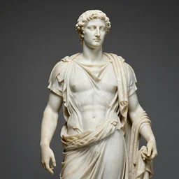 napoleon bonaparte as a greek antiquity marble statue