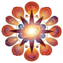 symmetry galactic empire logo in the 1 9 6 0 hippy flower movement