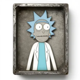 tintype photo of “ rick and morty ” detailed