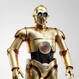 still photo of c - 3 po, highly detailed, photorealistic portrait, bright studio setting, dramatic lighting, crisp quality and light reflections, unreal engine 5 quality render