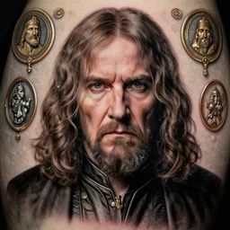 emperor palpatine, sorcerer, lord of the rings, tattoo, decorated ornaments by carl spitzweg, ismail inceoglu, vdragan bibin, hans thoma, greg rutkowski, alexandros pyromallis, perfect face, fine details, realistic shaded