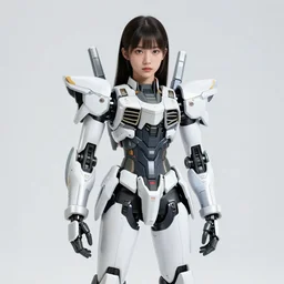 centered medium shot fine studio photograph of a beautiful girl wearing only a mecha electronic native American indian helmet with bright lights, ultra-realistic, white background, 8k HDR sunset lit, intricate