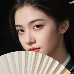 a gentleman with a fan face