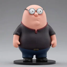 peter griffin, an anime nendoroid of peter griffin, figurine, detailed product photo