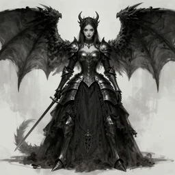 gothic princess girl in dragon armor, boroque dress, battle angel alita. by rembrandt 1 6 6 7, illustration, by konstantin razumov