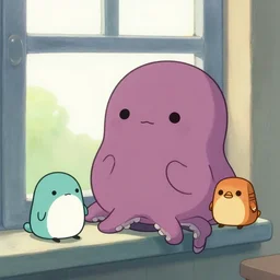 oldin sitting by a window, oldin the octopus, squishmallows, kellytoy