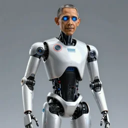 ultra futuristic obama droid